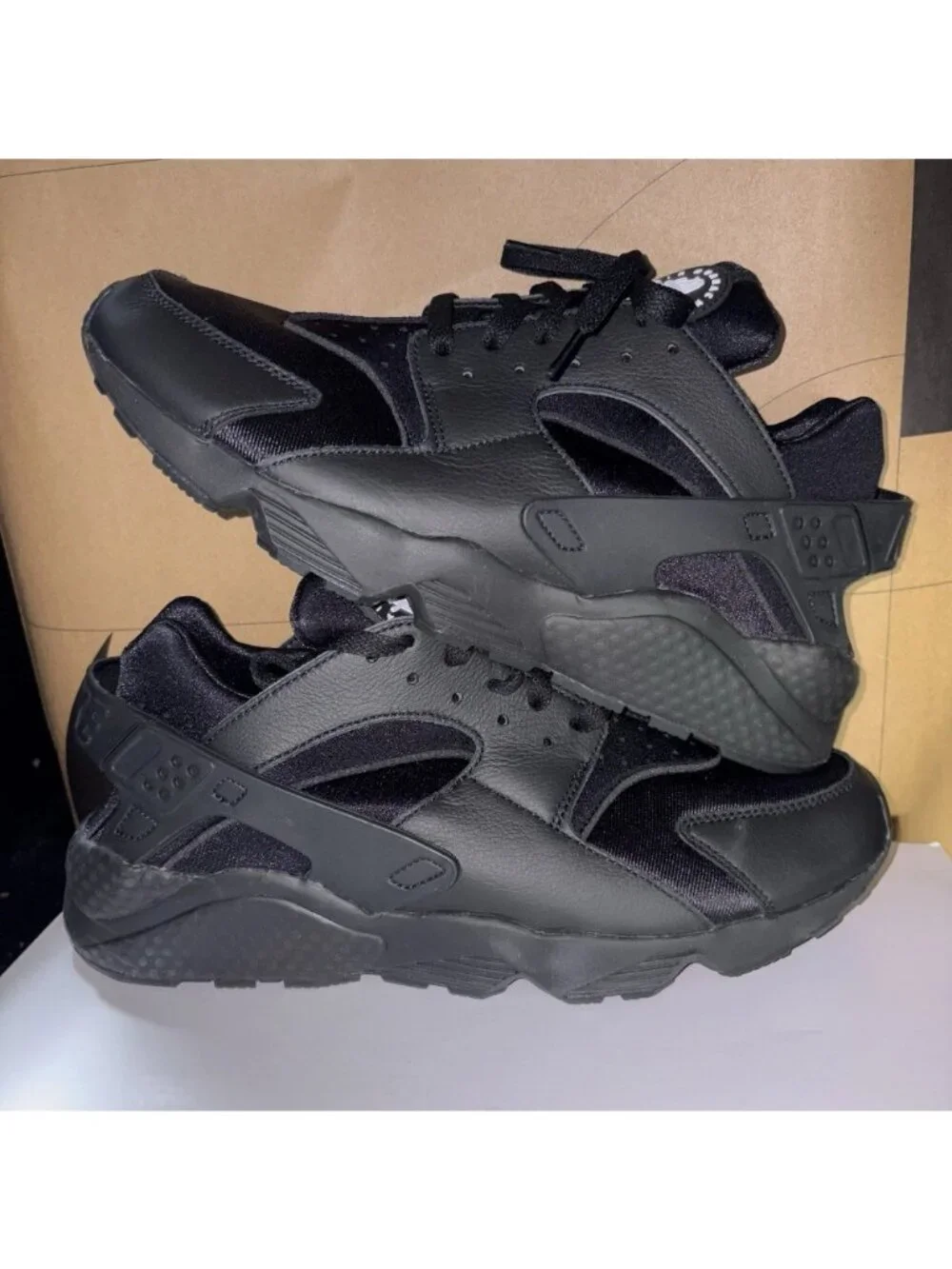 NEW Nike By You Air Huarache Triple Black White FD9781-900 Men's Size 11.5